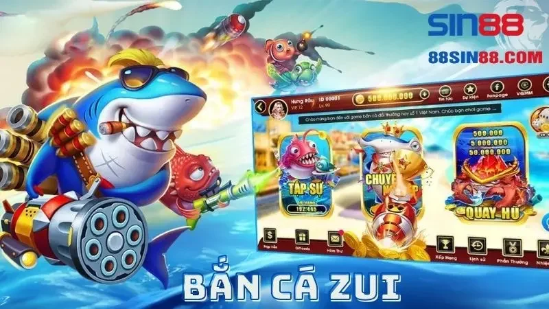 Bắn cá Zui: Game săn xu đổi tiền thật dễ chơi 2024 1 Tham gia chơi bắn cá Zui thỏa sức hốt tiền về túi